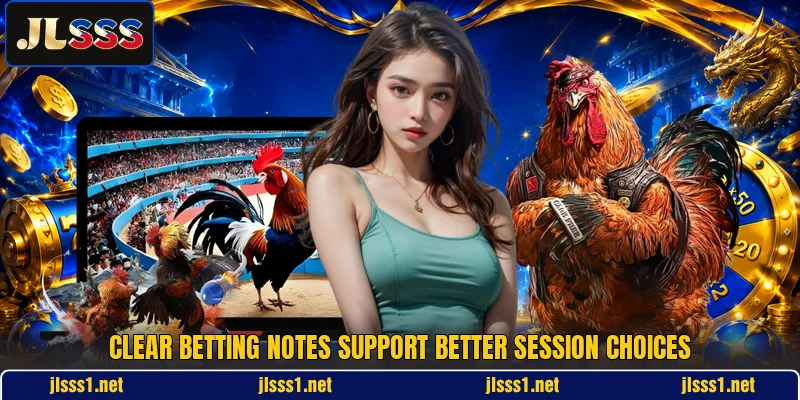 Clear betting notes support better session choices Clear betting notes support better session choices