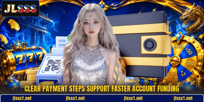 Clear payment steps support faster account funding