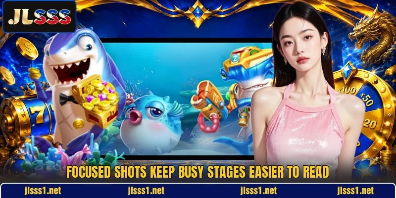 Focused shots keep busy stages easier to read