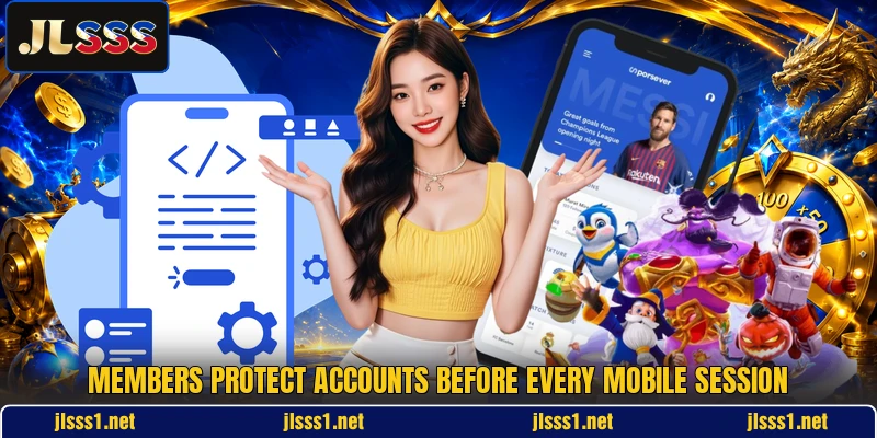 Members protect accounts before every mobile session