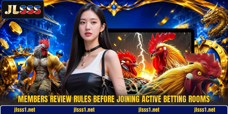 Members review rules before joining active betting rooms