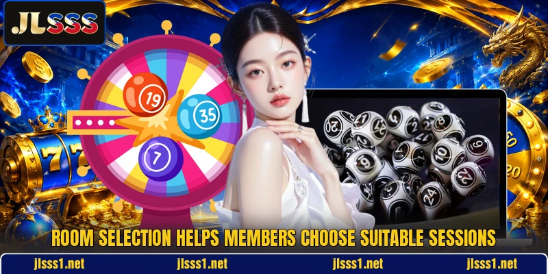 Room selection helps members choose suitable sessions